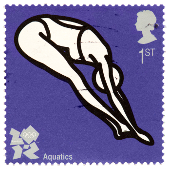 London Olympic Aquatics Stamp
