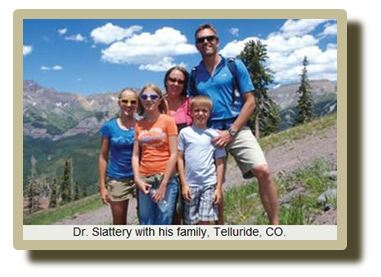 Dr. Scott Slattery with family in Telluride CO