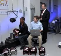 Virginia Tech researchers testing football helmets
