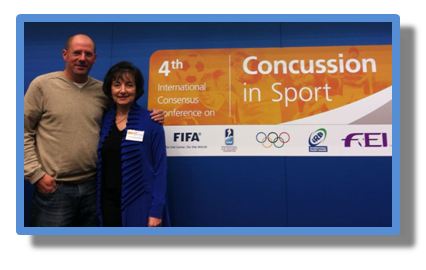 Drs. Philip Schatz and Rosemarie Scolaro Moser at 4th International Consensus Conference on Concussion in Sport
