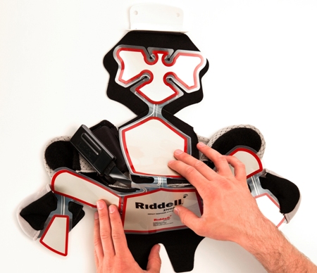 Riddell InSite sensors in helmet
